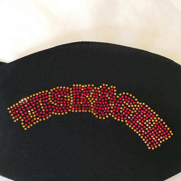 Tuskegee University Face Mask Rhinestone Bling - Picture 2 of 6